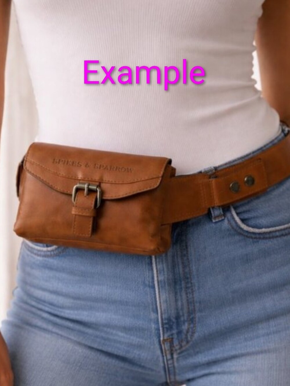 Spikes & Sparrow Belt/Waist Bag (Geniune Leather) - Picture 4 of 10
